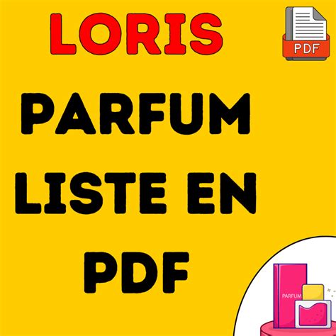 loris parfum liste 2023